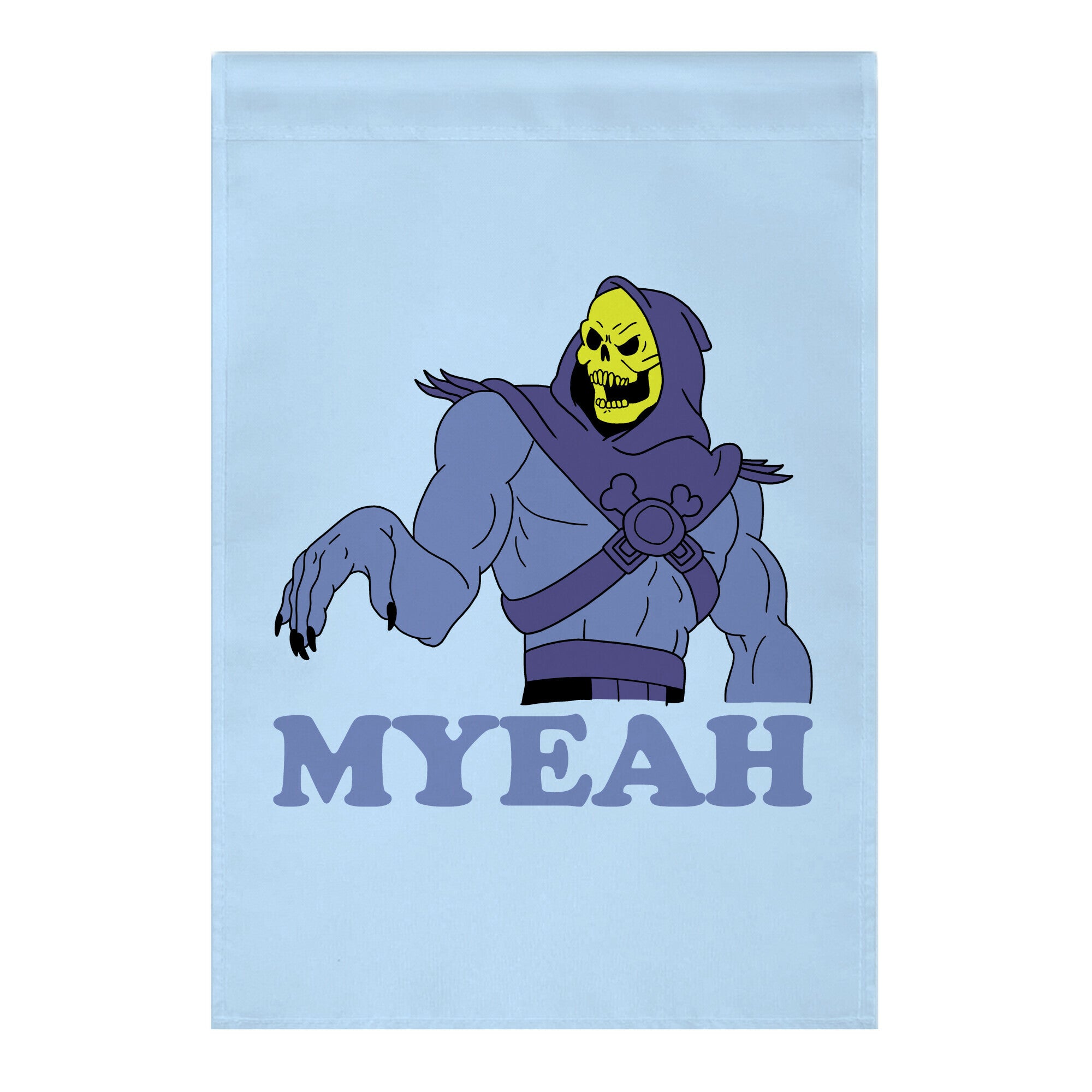 What's Goin' On? Couples Shirt (Skeletor) Garden Flag
